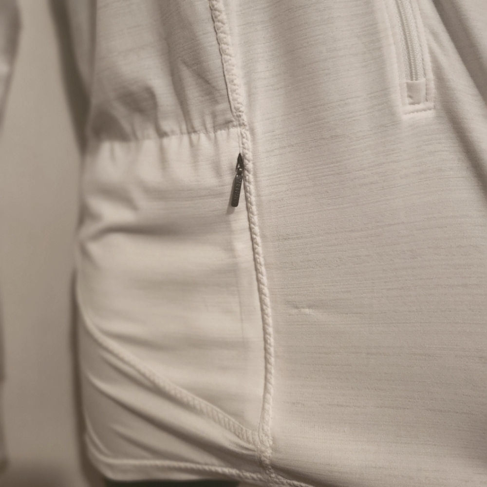 Athleta White Lightweight Pull On Jacket Size Med… - image 3